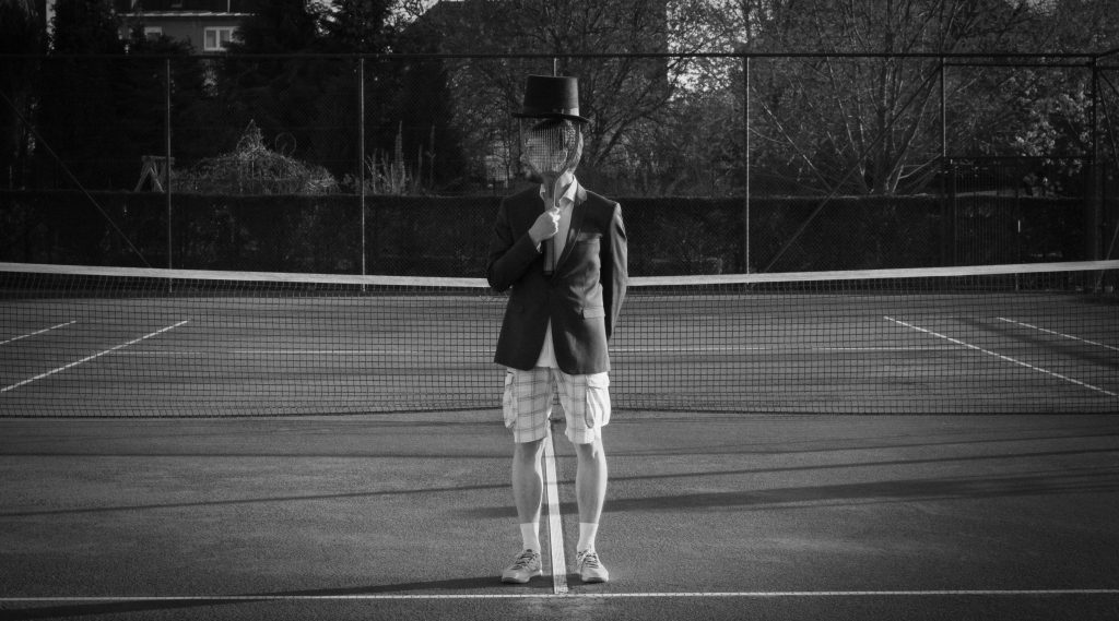 Man with Hat - Tennis court 2