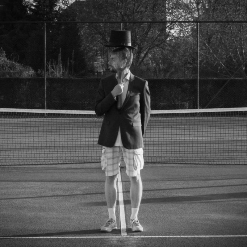 Man with Hat - Tennis court 2