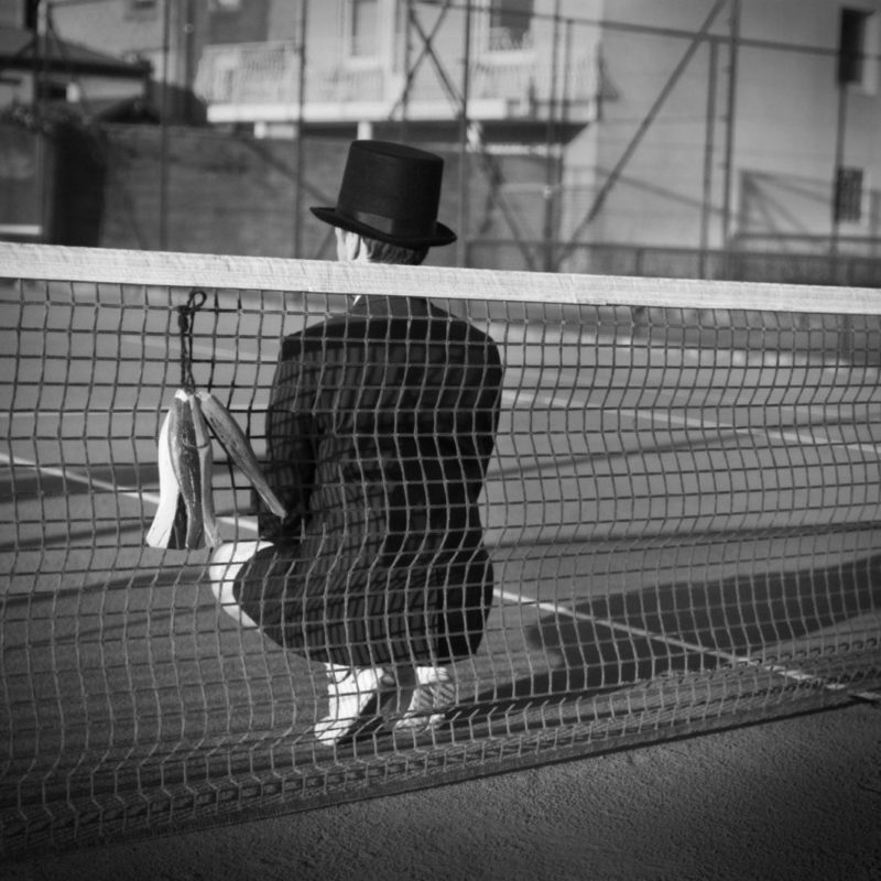 Man with Hat - Tennis court 3