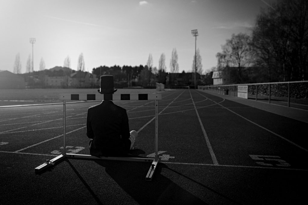 Man with Hat - Sport court