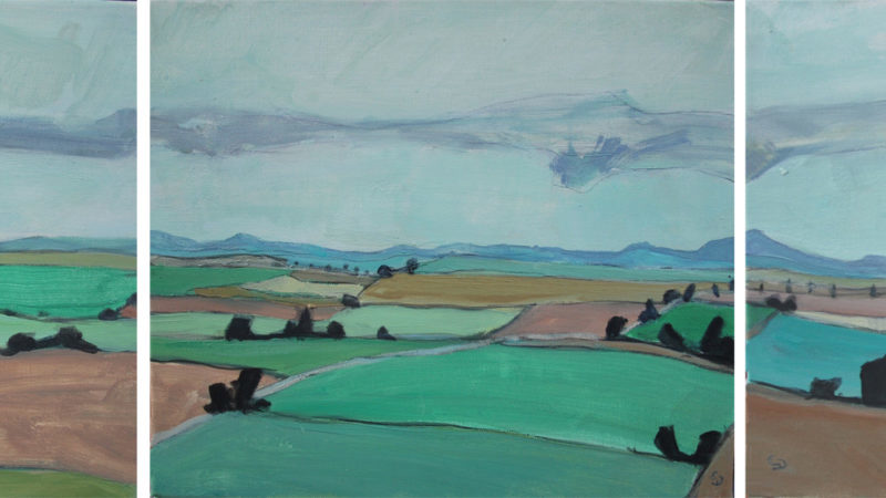 Landschaft 41 - Collines d'Ehnen (Triptyque)