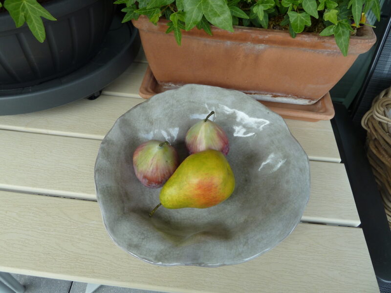 Renata Sandini, No 422 : Coupe à fruits ondulée en céramique, 25cm