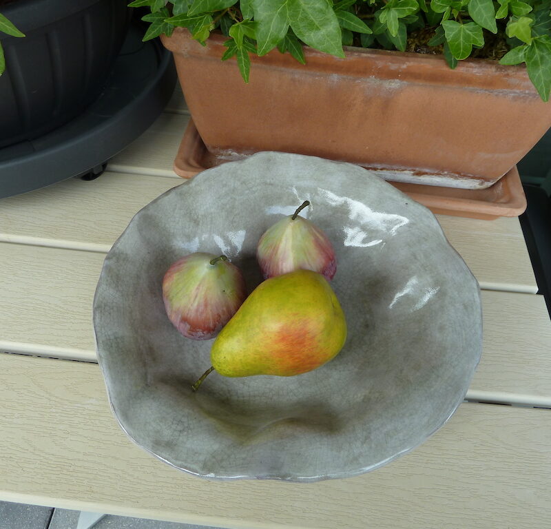 Renata Sandini, No 422 : Coupe à fruits ondulée en céramique, 25cm
